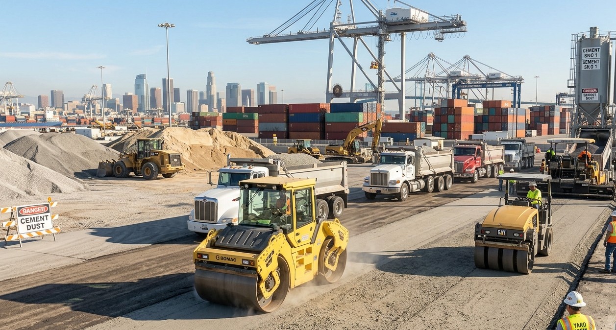 Roller Compacted Concrete Los Angeles | Durable RCC Paving Solutions