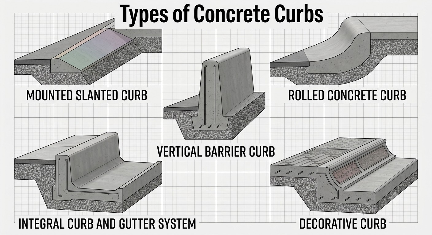 Types of Concrete Curbs: A Complete Guide for Los Angeles Properties